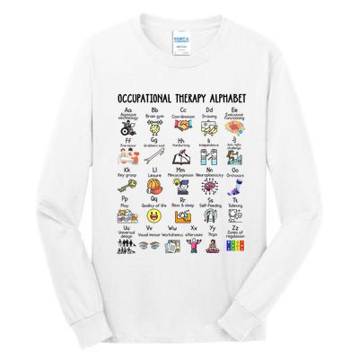 Occupational Therapy Alphabet OT Therapist Teacher Assistant Tall Long Sleeve T-Shirt