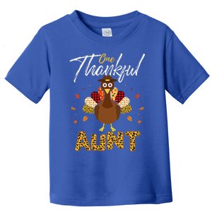 One Thankful Aunt Auntie Turkey Thanksgiving Family Gift Toddler T-Shirt