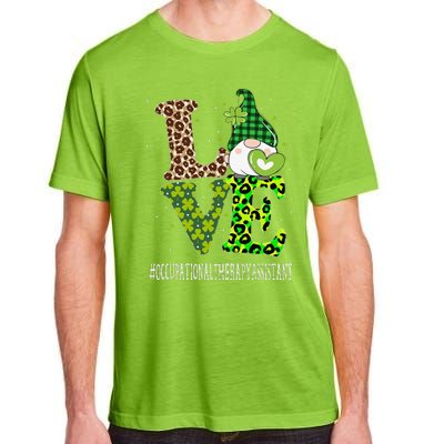 Occupational Therapy Assistant Love St Patricks Day Gnome Adult ChromaSoft Performance T-Shirt