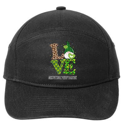 Occupational Therapy Assistant Love St Patricks Day Gnome 7-Panel Snapback Hat