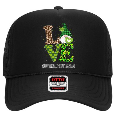 Occupational Therapy Assistant Love St Patricks Day Gnome Trucker Hat
