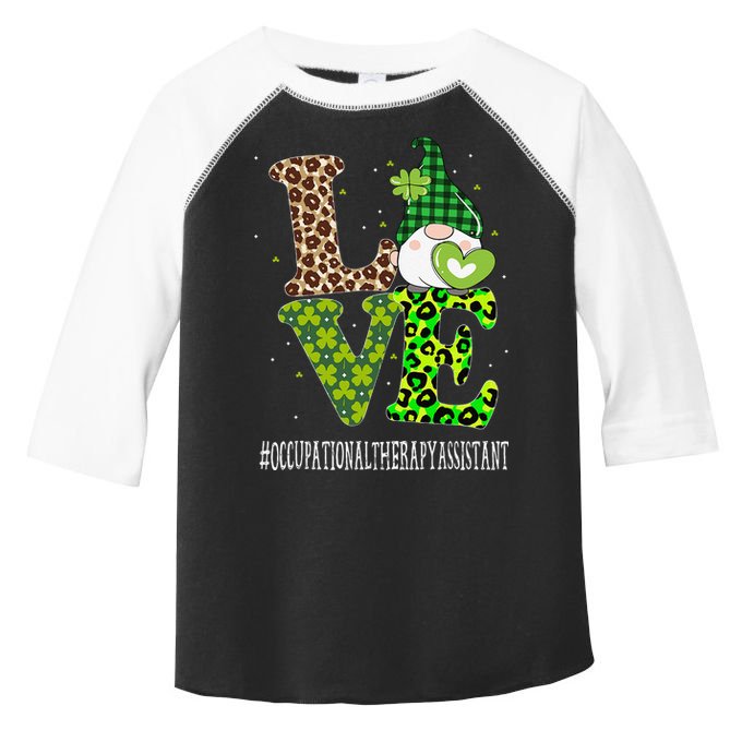 Occupational Therapy Assistant Love St Patricks Day Gnome Toddler Fine Jersey T-Shirt