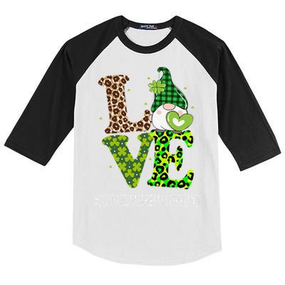 Occupational Therapy Assistant Love St Patricks Day Gnome Kids Colorblock Raglan Jersey