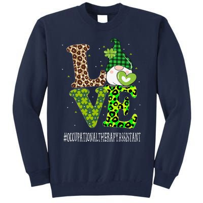 Occupational Therapy Assistant Love St Patricks Day Gnome Tall Sweatshirt