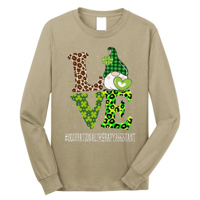 Occupational Therapy Assistant Love St Patricks Day Gnome Long Sleeve Shirt