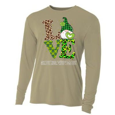 Occupational Therapy Assistant Love St Patricks Day Gnome Cooling Performance Long Sleeve Crew