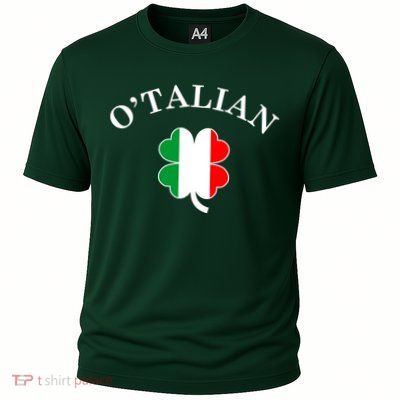 O'Talian Italian Irish Shamrock St. Patrick's Day Performance Shirt