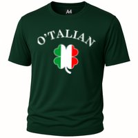 O'Talian Italian Irish Shamrock St. Patrick's Day Cooling Performance Crew T-Shirt