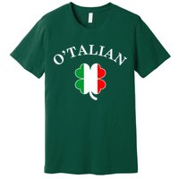 O'Talian Italian Irish Shamrock St. Patrick's Day Premium T-Shirt