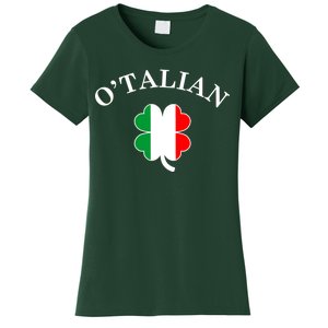 O'Talian Italian Irish Shamrock St. Patrick's Day Women's T-Shirt