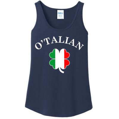 O'Talian Italian Irish Shamrock St. Patrick's Day Ladies Essential Tank