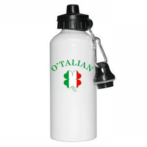 O'Talian Italian Irish Shamrock St. Patrick's Day Aluminum Water Bottle