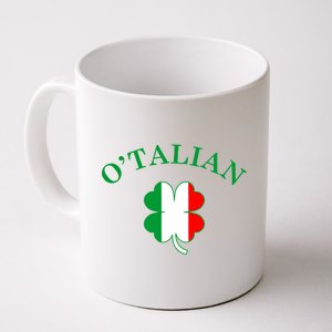 O'Talian Italian Irish Shamrock St. Patrick's Day Coffee Mug