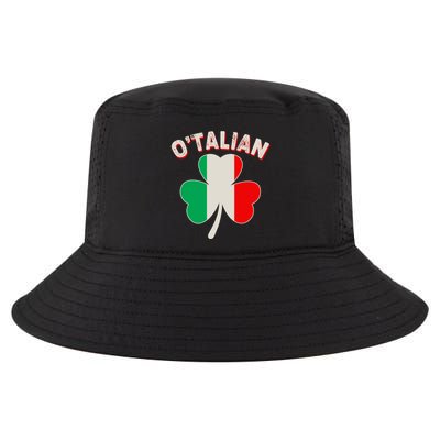 O'Talian St Patrick's Day Italian Shamrock Flag Cool Comfort Performance Bucket Hat