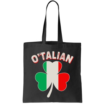 O'Talian St Patrick's Day Italian Shamrock Flag Bag