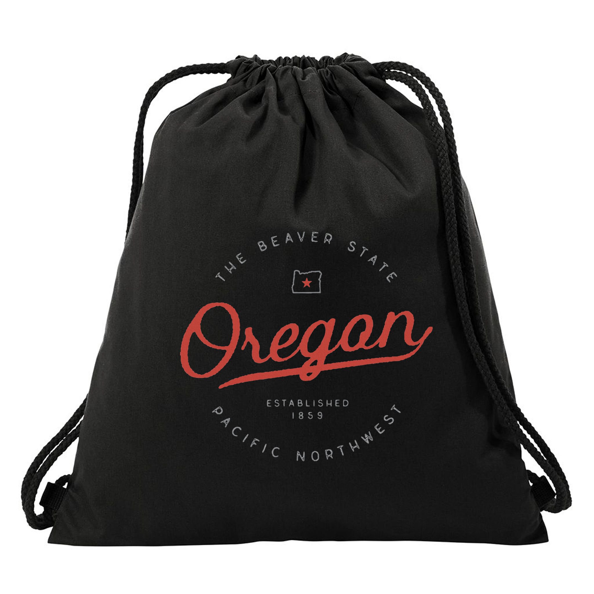 Oregon The Beaver State Pacific Northwest Pnw Drawstring Bag