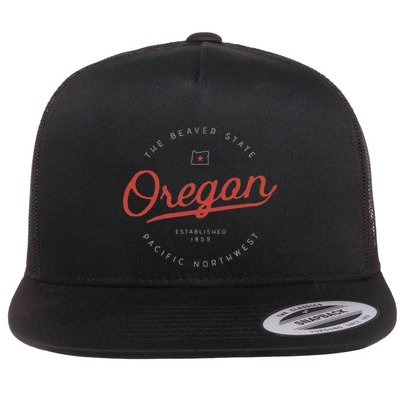 Oregon The Beaver State Pacific Northwest Pnw Flatbill Hat