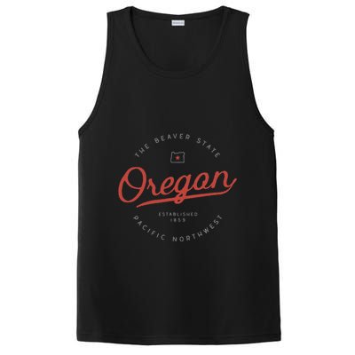 Oregon The Beaver State Pacific Northwest Pnw PosiCharge Competitor Tank