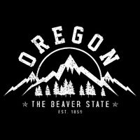 Oregon The Beaver State Est. 1859 Vintage Mountains Long Sleeve Shirt