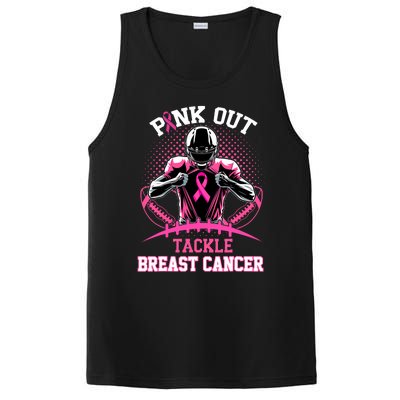 Out Tackle Breast Cancer Awareness American Football PosiCharge Competitor Tank