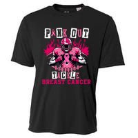 Out Tackle Breast Cancer Awareness Usa Football Mom Cooling Performance Crew T-Shirt