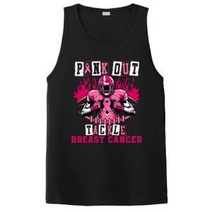 Out Tackle Breast Cancer Awareness Usa Football Mom PosiCharge Competitor Tank