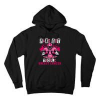 Out Tackle Breast Cancer Awareness Usa Football Mom Tall Hoodie