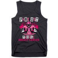 Out Tackle Breast Cancer Awareness Usa Football Mom Tank Top