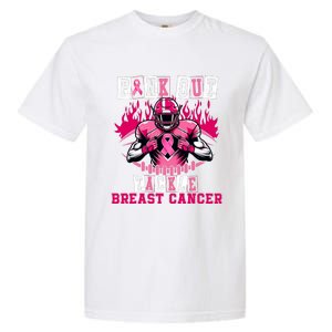 Out Tackle Breast Cancer Awareness Usa Football Mom Garment-Dyed Heavyweight T-Shirt