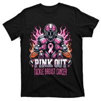 Out Tackle Breast Cancer Awareness American Football T-Shirt