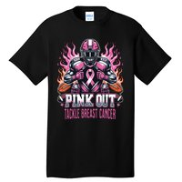 Out Tackle Breast Cancer Awareness American Football Tall T-Shirt