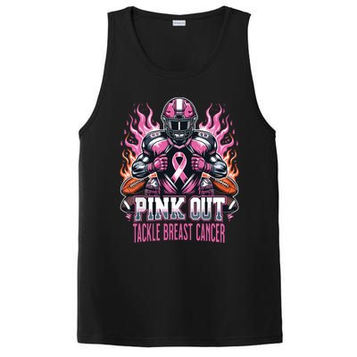 Out Tackle Breast Cancer Awareness American Football PosiCharge Competitor Tank