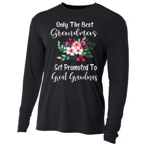 Only The Best Grandmas Get Promoted To Great Grandma Cooling Performance Long Sleeve Crew