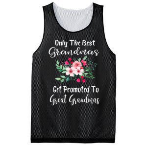 Only The Best Grandmas Get Promoted To Great Grandma Mesh Reversible Basketball Jersey Tank