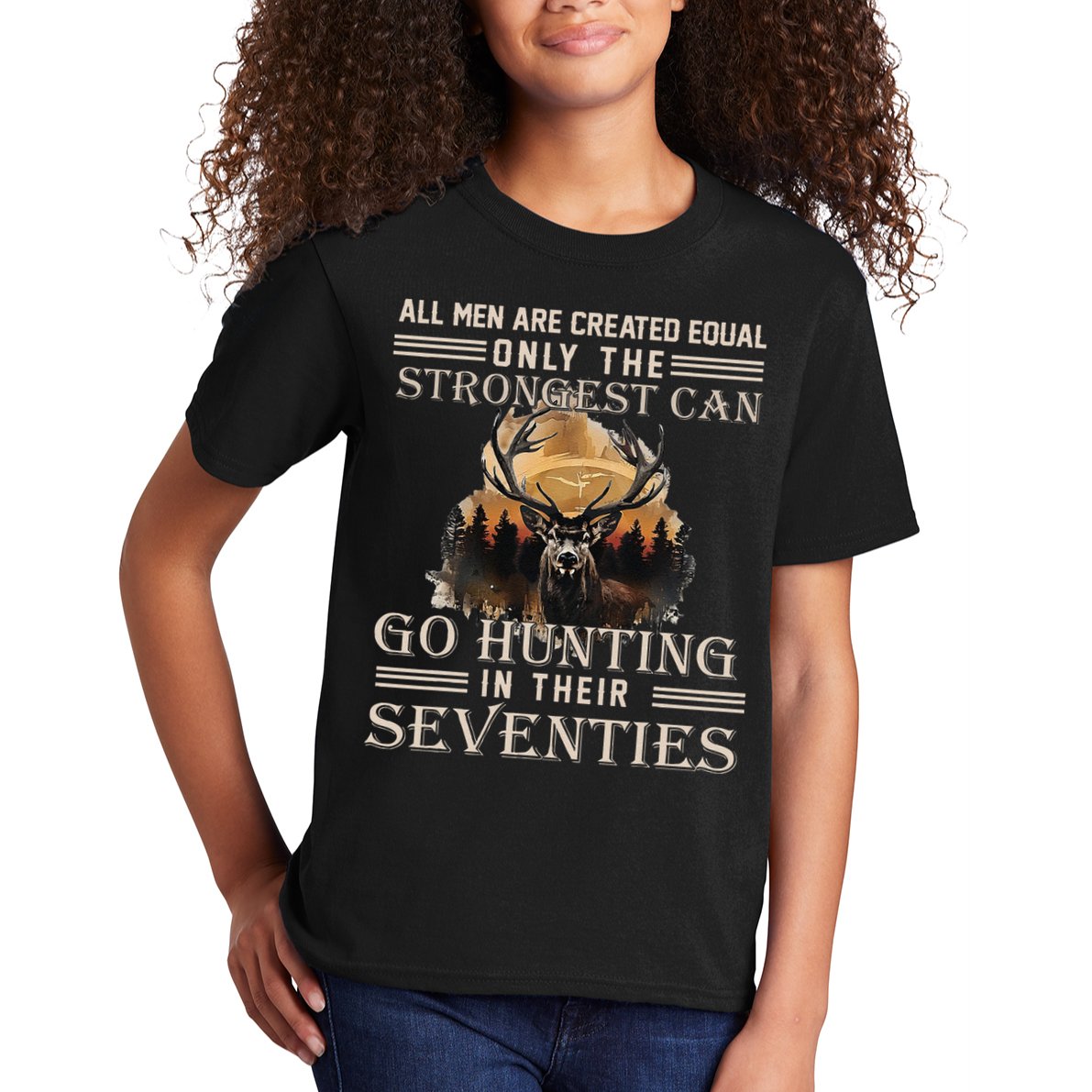 Only The Best Can Still Go Hunting In Their Seventies Gift Kids T-Shirt