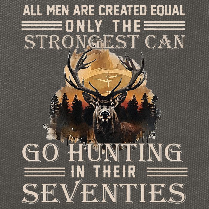 Only The Best Can Still Go Hunting In Their Seventies Gift Cotton Canvas Backpack