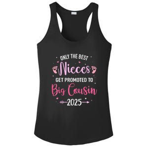 Only The Best Nieces Get Promoted To Big Cousin 2025 Gift Ladies PosiCharge Competitor Racerback Tank