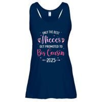 Only The Best Nieces Get Promoted To Big Cousin 2025 Gift Ladies Essential Flowy Tank