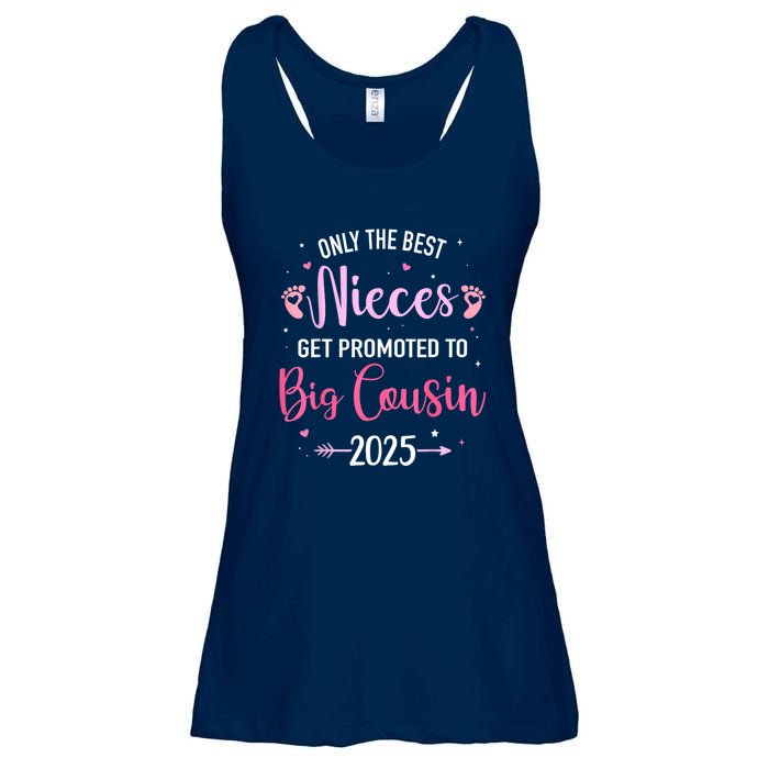 Only The Best Nieces Get Promoted To Big Cousin 2025 Gift Ladies Essential Flowy Tank