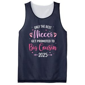 Only The Best Nieces Get Promoted To Big Cousin 2025 Gift Mesh Reversible Basketball Jersey Tank