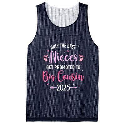 Only The Best Nieces Get Promoted To Big Cousin 2025 Gift Mesh Reversible Basketball Jersey Tank