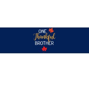 One Thankful Brother Thanksgiving Day Family Matching Gift Bumper Sticker