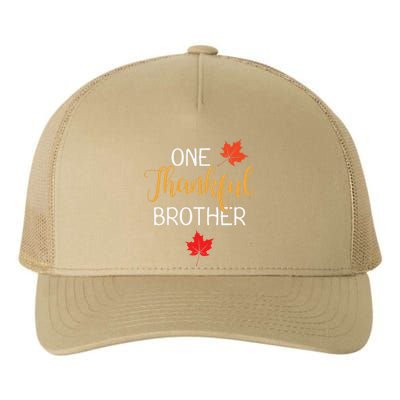 One Thankful Brother Thanksgiving Day Family Matching Gift Yupoong Adult 5-Panel Trucker Hat