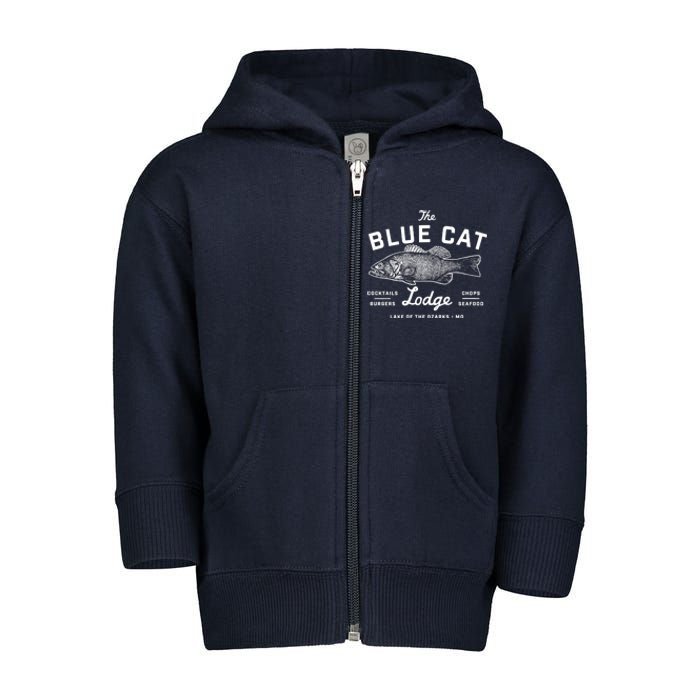 Ozark The Blue Cat Lodge Missouri Toddler Zip Fleece Hoodie