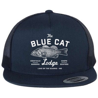 Ozark The Blue Cat Lodge Missouri Flat Bill Trucker Hat