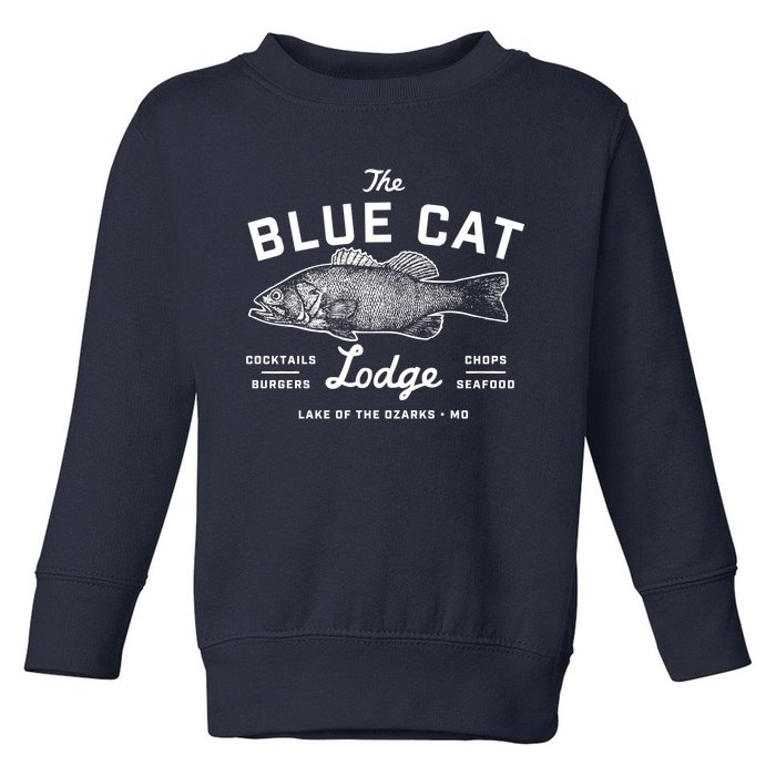 Ozark The Blue Cat Lodge Missouri Toddler Sweatshirt