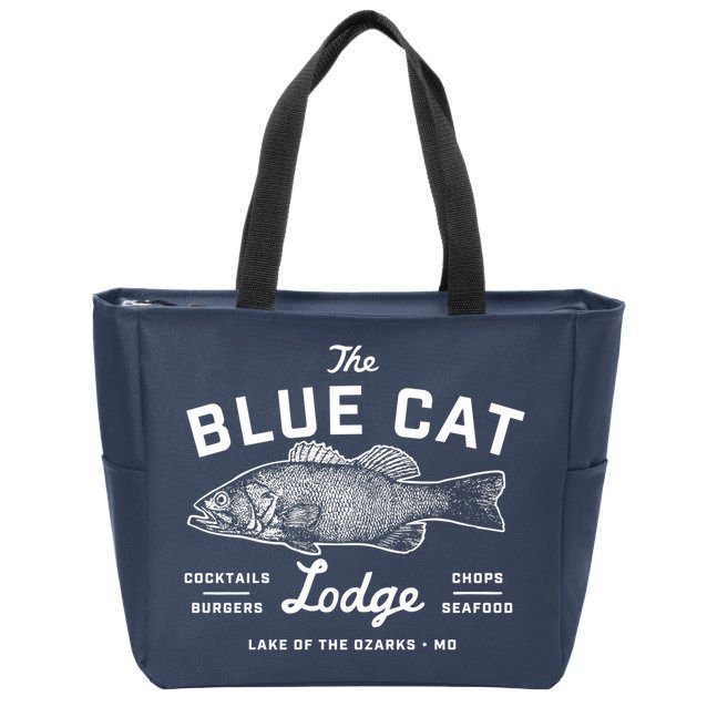 Ozark The Blue Cat Lodge Missouri Zip Tote Bag