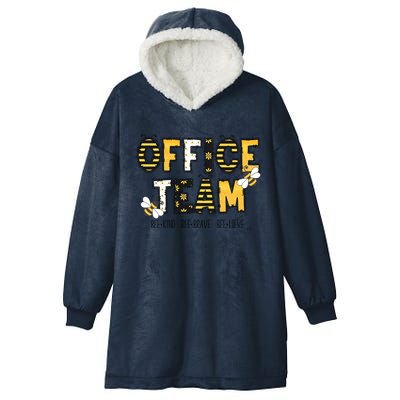 Office Team Bee Kind Brave Believe Hooded Wearable Blanket