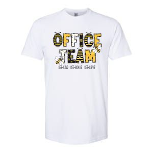 Office Team Bee Kind Brave Believe Softstyle CVC T-Shirt