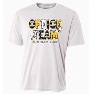 Office Team Bee Kind Brave Believe Cooling Performance Crew T-Shirt